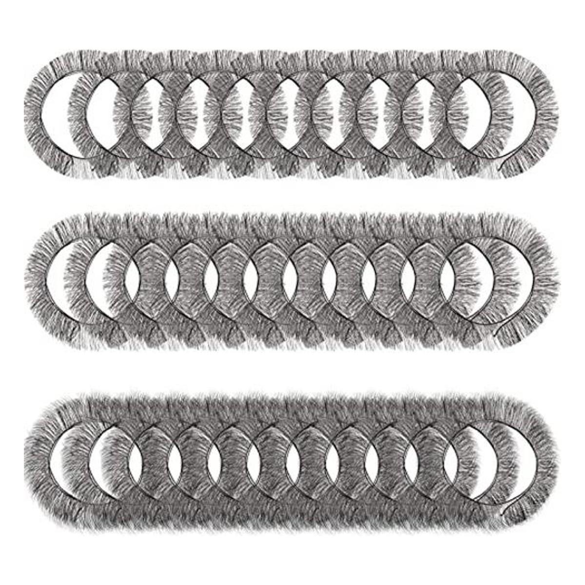 30 tiras de pestañas para muñeca para muñecas renacen