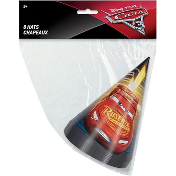 Disney Cars 3 sombreros de fiesta 8 piezas_2