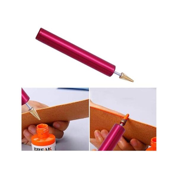 BUTUZE Práctico bolígrafo de tinte de borde de cuero_6