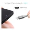 Cable USB C a micro B 1 paquete de conectores de metal_4