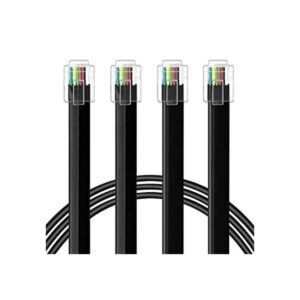 NECABLES Paquete de 2 cables RJ12 de 6 pies cable de_1