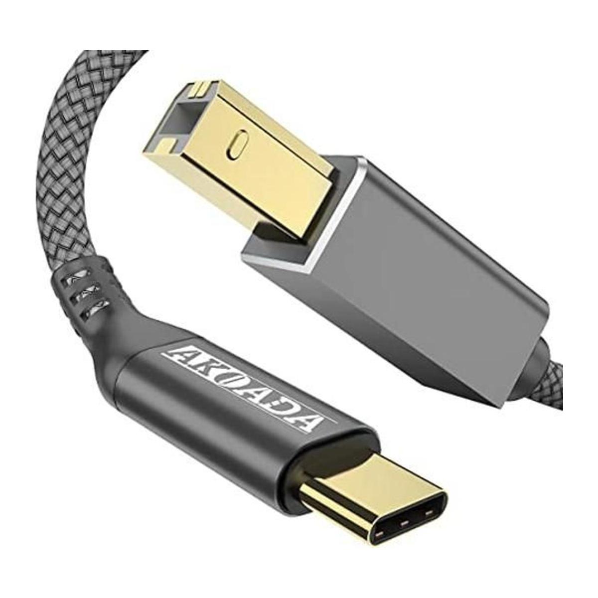 AkoaDa Cable USB C a impresora macho cable de escáner