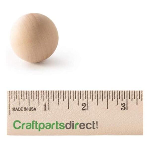 Bola redonda de madera de 1 14 pulgadas DIY bolas