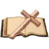 Parche bordado de 1 34 pulgadas de la Biblia abierta con_1
