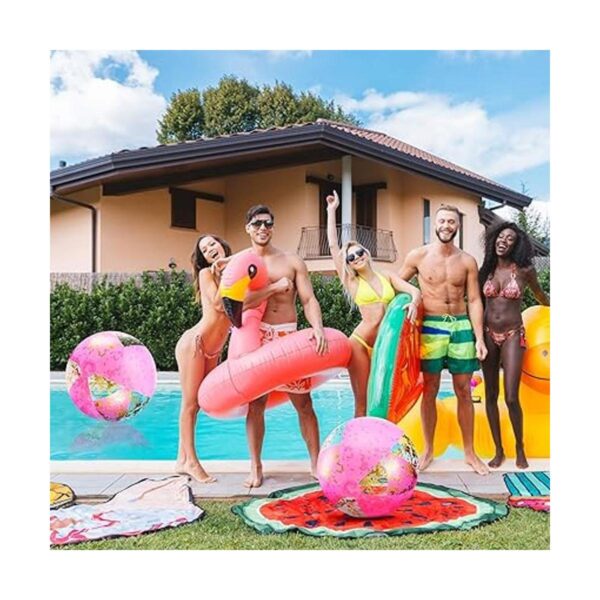 Pelota inflable de 16 pulgadas con purpurina para playa_2