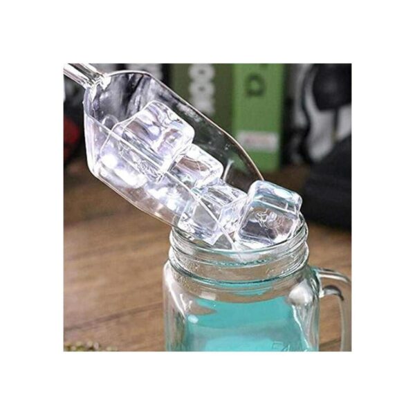 12 cucharadas de cocina de plástico acrílico transparente