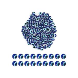 SAVITA 100 cuentas azules de mal de ojo ocular cuentas_1