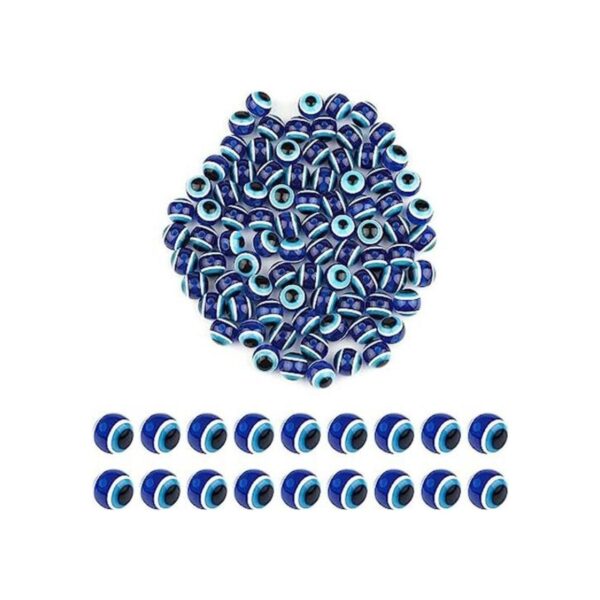 SAVITA 100 cuentas azules de mal de ojo ocular cuentas_1