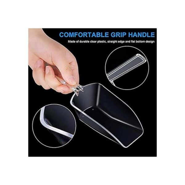 12 cucharadas de cocina de plástico acrílico transparente