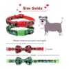 Collar de perro de Navidad con pajarita collar de copo de