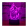 Lámpara 3D con forma de gato luces nocturnas para niños_1