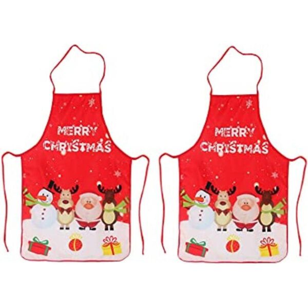Paquete de 2 delantales de Navidad delantales de cocina_1