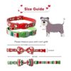 Collar de Navidad para perro con corbatín paquete de 2