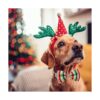 Collar de Navidad para perro con corbatín paquete de 2