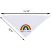 Tinsow Bandanas multiusos Bibs blanco con patrón de arco_3