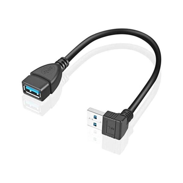 URWOOW 2 Pack SuperSpeed USB 3.0 de ángulo macho a hembra