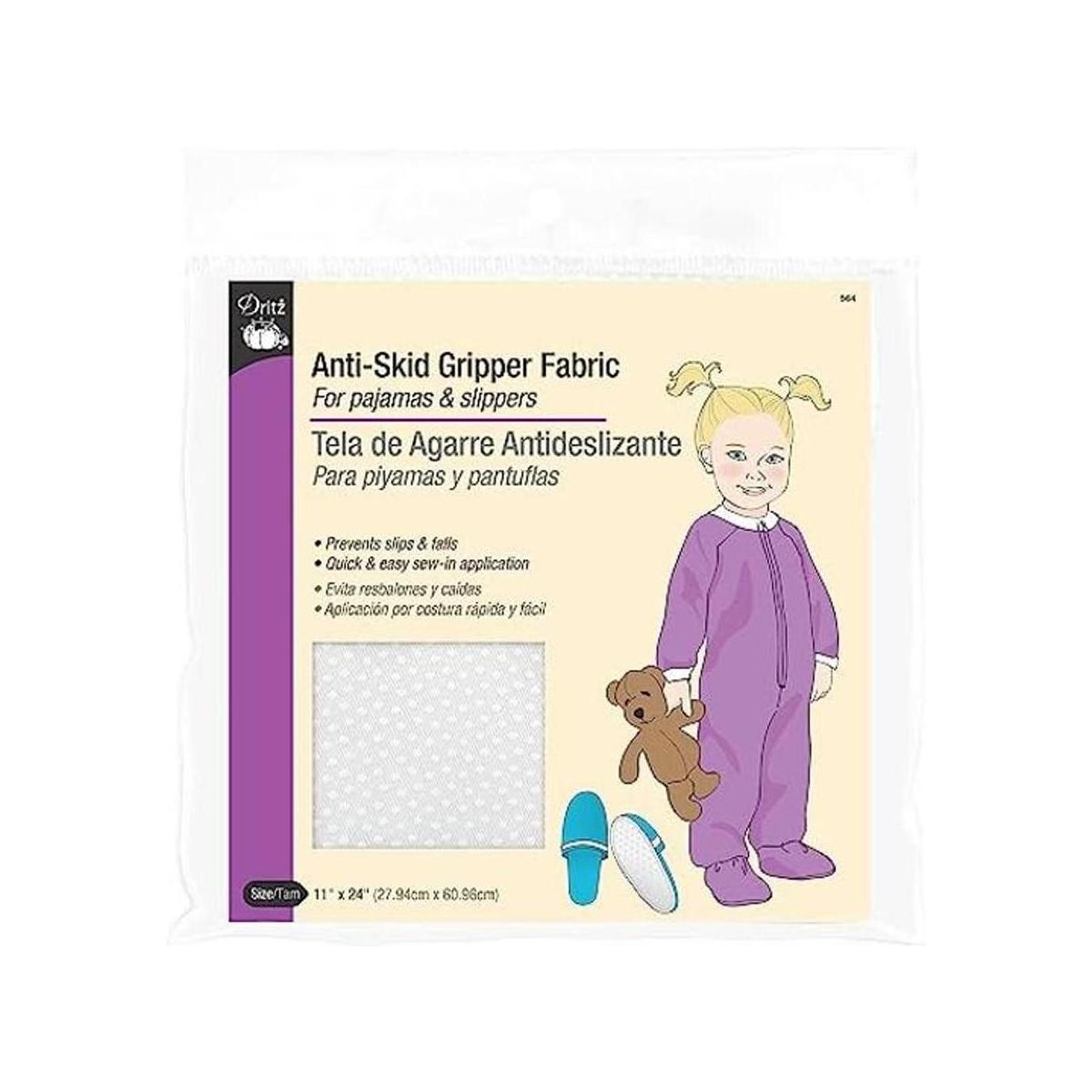 Dritz. Tela de agarre antideslizante para niños. Aplicar