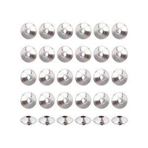 NBEADS 100 piezas de cuentas espaciadoras de metal de_1