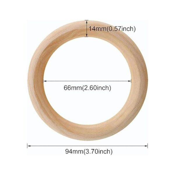 Penta ngel 5pcs madera natural de Unfinished de 37_2