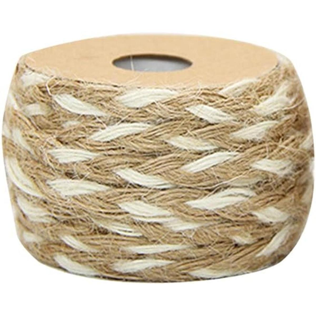 JKPOWER Cuerda de yute natural 16.4 ft 16.4 ft color