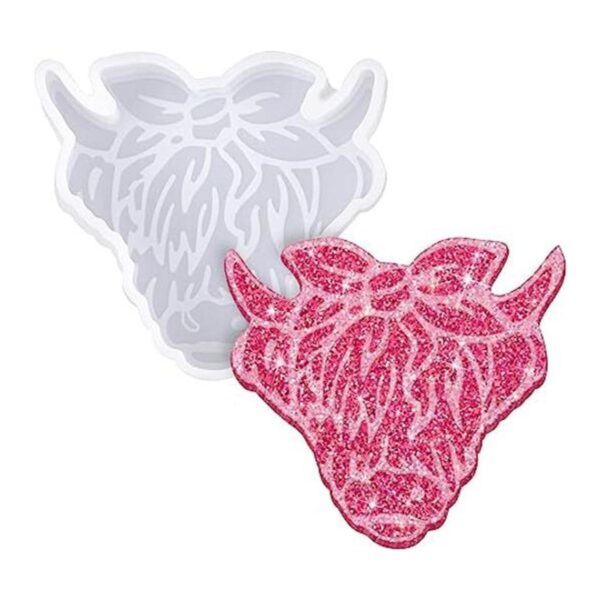 Moldes de silicona de vaca de las tierras altas para