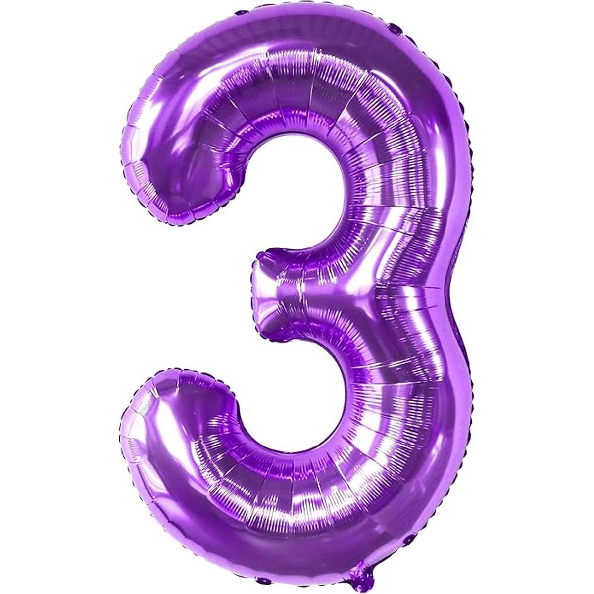Globos gigantes morados 3 para fiestas 40 pulgadas