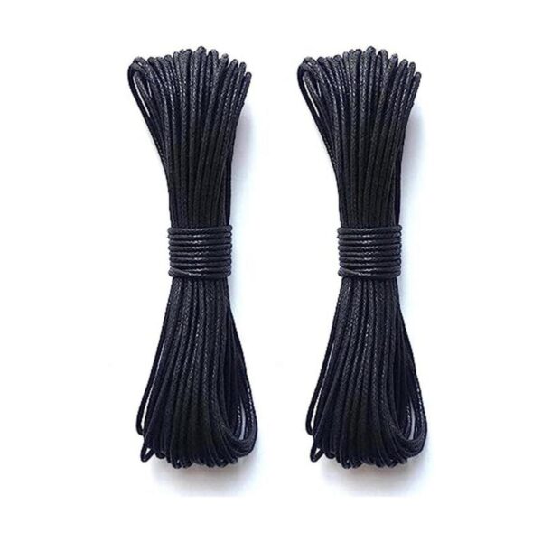 LWR CRAFTS Cordón de algodón encerado de 0.079 in 45 pies_1
