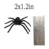BAINFE 100 juguetes de araña de plástico realistas broma_3