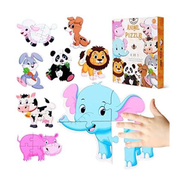 BEESTECH Rompecabezas de animales para niños pequeños