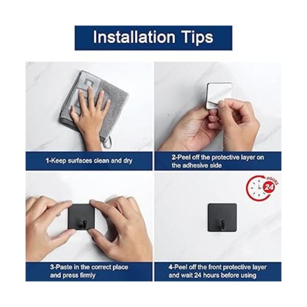 NearMoon Ganchos adhesivos ganchos de pared de baño