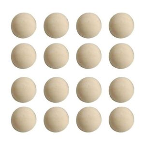 SUPVOX 20 bolas de madera divididas sin terminar medias