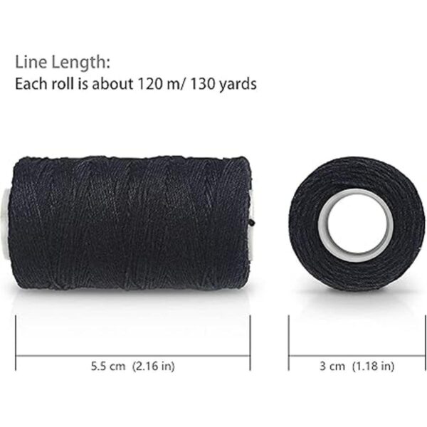 4 rollos de hilos de coser para hacer pelucas coser a