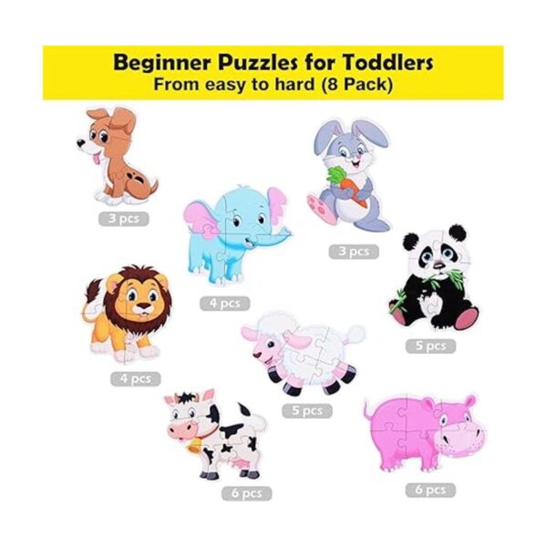BEESTECH Rompecabezas de animales para niños pequeños