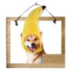 Sombrero de plátano para mascotas adorable gorro con