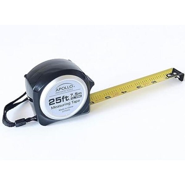 APOLLO TOOLS DT5002 Cinta métrica de 25 pies con marcas_2