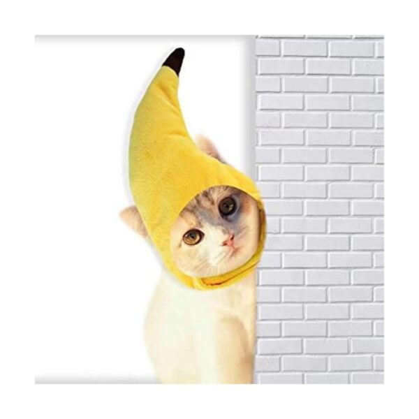 Sombrero de plátano para mascotas adorable gorro con