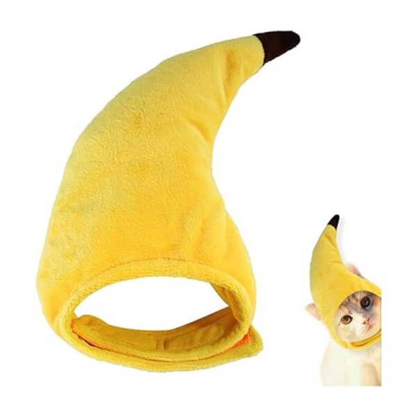 Sombrero de plátano para mascotas adorable gorro con