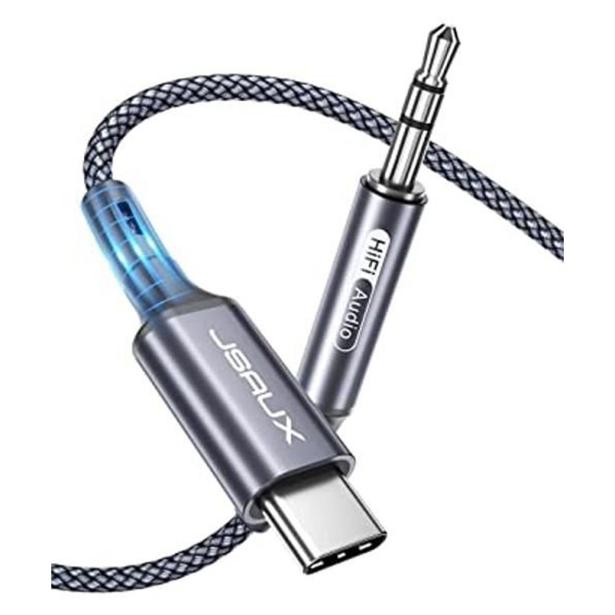 Cable auxiliar de audio USB C a 0.138 in JSAUX USB tipo C