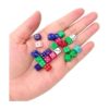 Honbay 200 cuentas acrílicas de dados multicolores