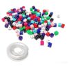 Honbay 200 cuentas acrílicas de dados multicolores