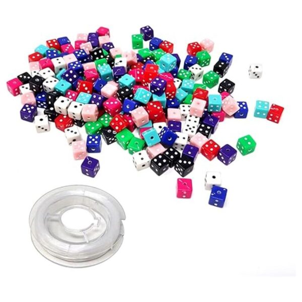 Honbay 200 cuentas acrílicas de dados multicolores