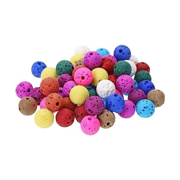 Tupalizy 60 cuentas de piedra de lava para pulseras_1