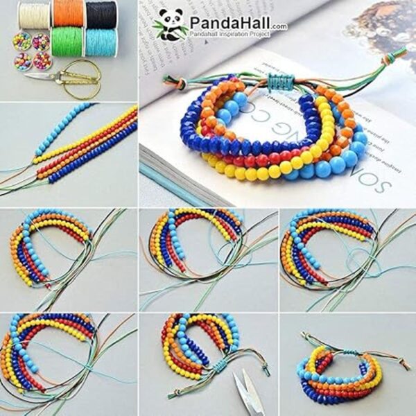PH PandaHall 200 yardas de hilo de algodón encerado de