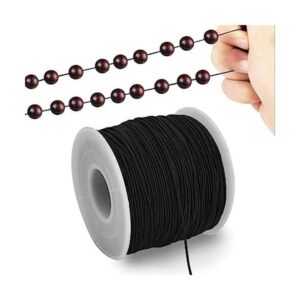 TONIFUL Cuerda elástica negra de 0.039 in x 110 yardas_1