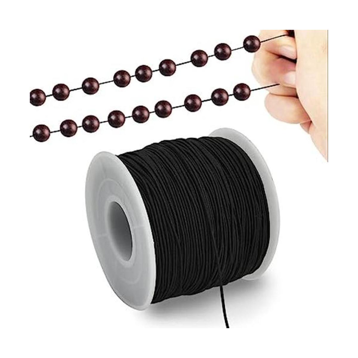 TONIFUL Cuerda elástica negra de 0.039 in x 110 yardas