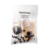 HONBAY 6 llaveros de madera en blanco para manualidades de