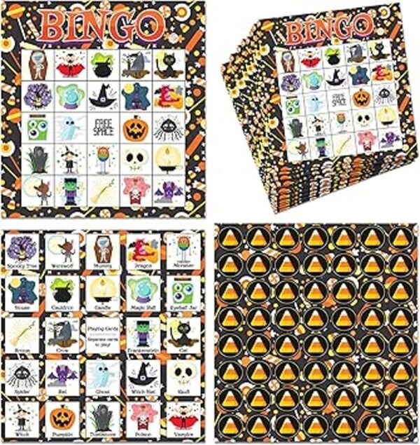 JOYIN Tarjeta de juego de bingo temática de Halloween para_2