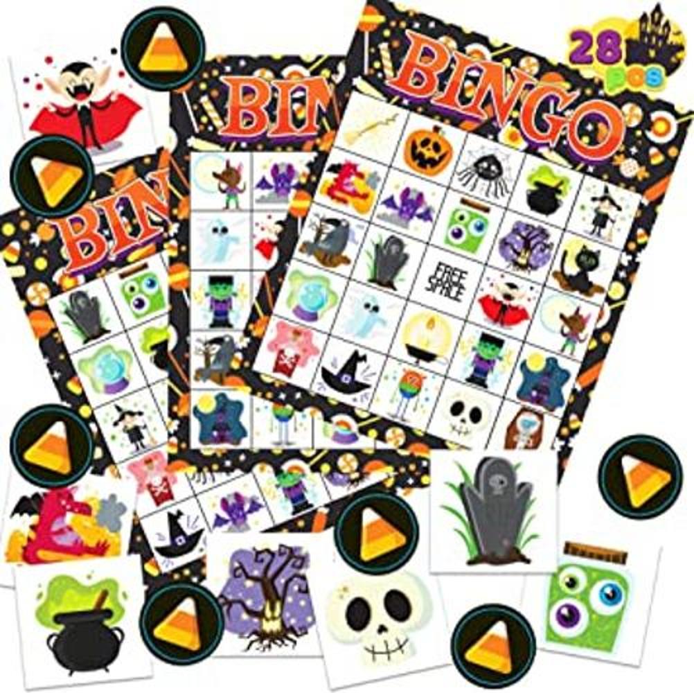 JOYIN Tarjeta de juego de bingo temática de Halloween para
