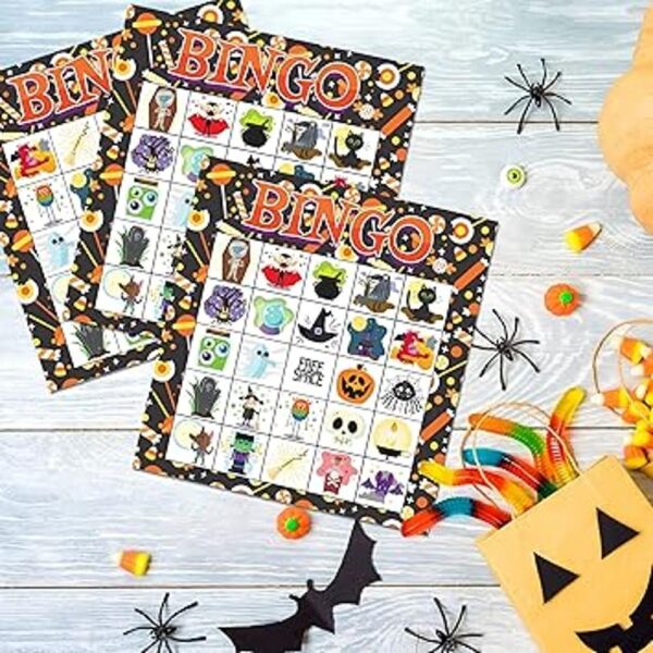 JOYIN Tarjeta de juego de bingo temática de Halloween para_4