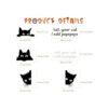6 calcomanías divertidas para automóvil de gato con texto_2